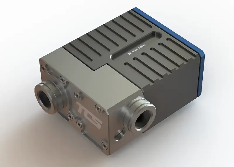 Top view and pipe outlets of the TCS super data centre cooling pump
